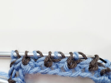 Strickanleitung TwinTone Schal | zweifarbiger Brioche Schal | PDF Anleitung