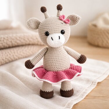 Häkelanleitung Anna die Giraffe, Amigurumi, Giraffe häkeln