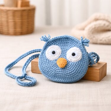Häkelanleitung Eulentasche häkeln, Tiertasche häkeln, Kindertasche häkeln
