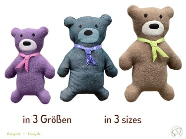 ARTOS Teddy Bear, Dog Toy, Cuddly Cushion. Sewing pattern