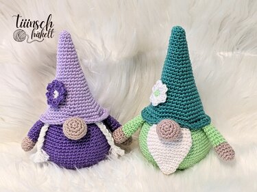Süßes Wichtel Paar häkeln - Häkelanleitung Anfänger Deutsch - Bild 2