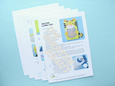 Bastelvorlage Martinslaterne Tiger - Upcycling-Idee für St. Martin - Basteln