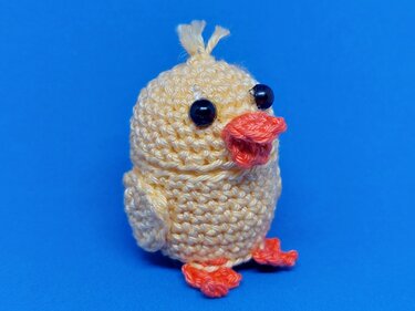 Osterküken für kleine Überraschung um ein Ü-Ei - Häkeln
