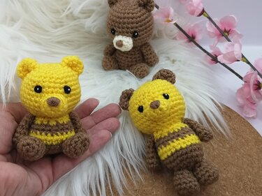 Bienen-Teddybär - einfache Häkelanleitung PDF - Amigurumi by NiggyArts - Bild 6