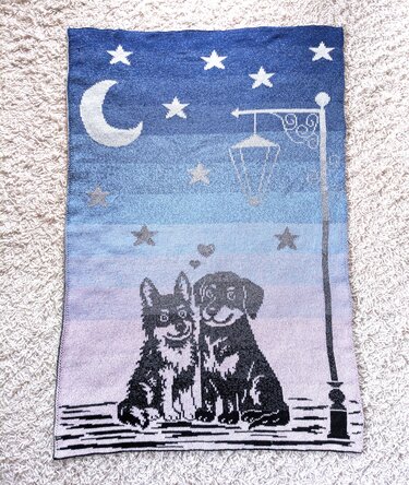 Baby / children's blanket "Sweethearts II- double knitting pattern