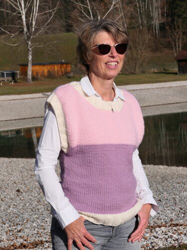 Pullunder Orchidee - Strickanleitung