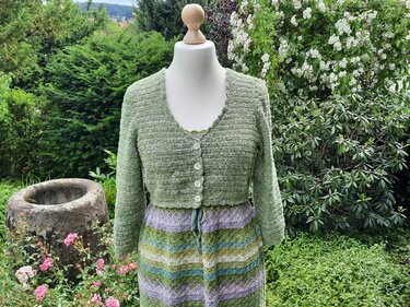 Gehäkelte Bolerojacke "Salvia" - Bild 4