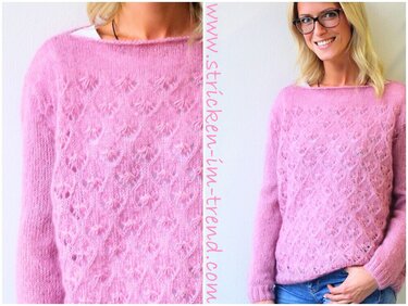 Knitting pattern lace sweater | Ajour sweater AJOUR #1 KidSeta #3 - Image 6