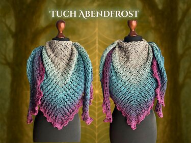 Netz der alten Zeit-Ein Häkelbuch aus Tharawen Teil 3 Tuch Abendfrost - Häkeln