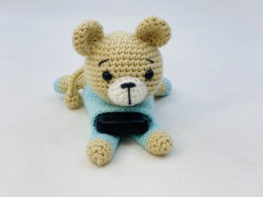 Teddy Bear Keychain - Crochet