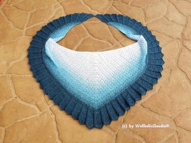 Häkelanleitung Tuch "over the Rainbow"