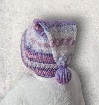 Strickanleitung Wichtelmütze unisex, ca. 2 - 9 Monate    #372