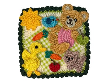 Granny Square Bear 8 crochet