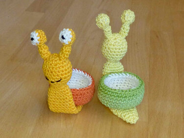 Häkelanleitung Eierbecher Schnecke "Die Eierschnecke"