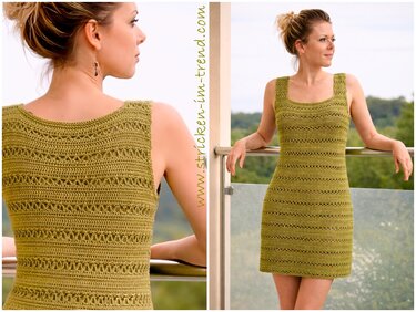 Crochet Pattern Summer Dress | Crochet Dress GreenVelvet