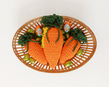 Crochet Pattern: Carrot Treat Bag - Easy Easter Crochet Project