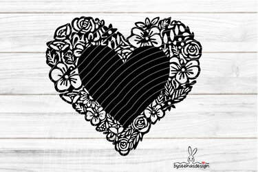Herz Rahmen Plotterdatei SVG DXF - Bild 2