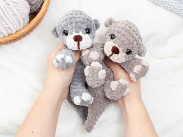 Otter Schnuffeltuch Häkelanleitung PDF – No Sew Amigurumi Schmusetuch - Bild 8