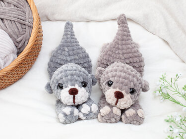 Otter Lovey Crochet Pattern PDF, No Sew Snuggler