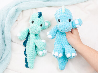 Dinosaur Lovey Snuggler Crochet Pattern PDF | No Sew Amigurumi Dino - Image 6