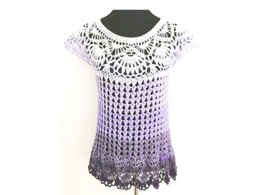 Tunika/Shirt/Kleid Fairy Whisper, Häkelanleitung