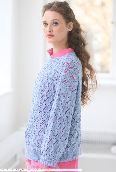 Pullover mit Ajourmuster - Stricken