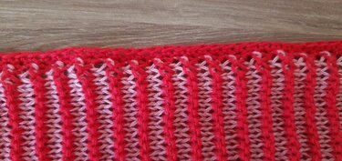 Wurzelchakra, Schattenstricken, Illusionsstricken, Motivtuch