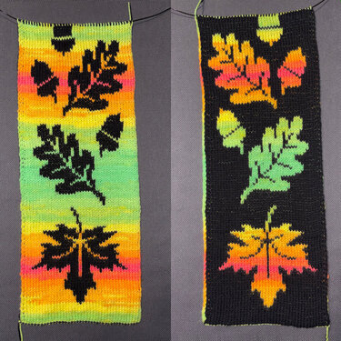 Doubleface Herbstlaubschal - Bild 2