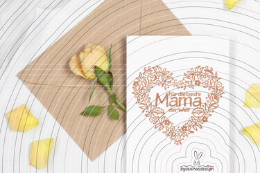 Beste Mama der Welt Plotterdatei SVG DXF - Bild 11