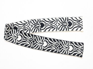 Skinny Scarf / Schal "Zebra Style" - Doubleface Strickanleitung - Bild 5