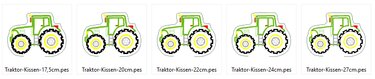 Stickdatei - Traktor Kissen ITH in 5 Größen - Bild 2