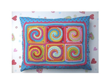 Crochet pattern Granny Square TWISTER, 4-ply spiral, English US terms - Image 3