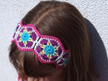 Crochet pattern Flower headband, suits all sizes, hairband, hair decor - Image 6