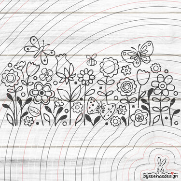 Blumen Paradies Plotterdatei SVG DXF