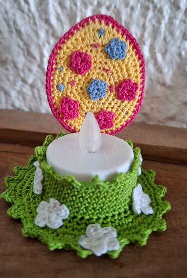 Häkelanleitung Oster-Teelicht-Ei - Bild 2