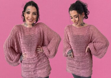 Häkelanleitung OVERSIZE-KUSCHELPULLI "GREAT FAIRY"
