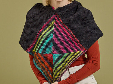 KAPUZENKRAGEN GLISSY, GESTRICKT