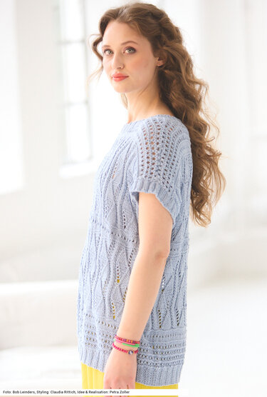 Shirt mit Ajourmuster - Bild 3