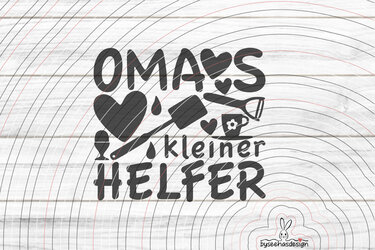 Omas kleiner Helfer Plotterdatei SVG DXF - Bild 2