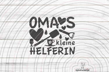 Omas kleine Helferin Plotterdatei SVG DXF - Bild 2
