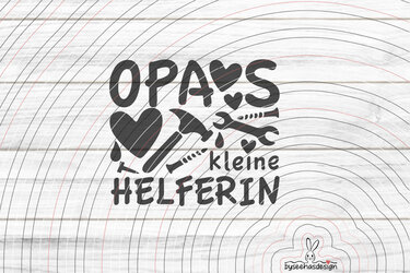 Opas kleine Helferin Plotterdatei SVG DXF - Bild 2