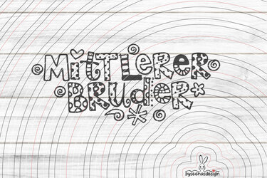Mittlerer Bruder Plotterdatei SVG DXF - Bild 2