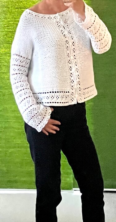 Schlichte Cardigan mit hübschen Borten - Häkelanleitung - Bild 9