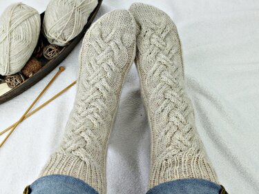 Knitting Pattern PDF Cable Socks – Cozy Winter Socks for Women - Image 7