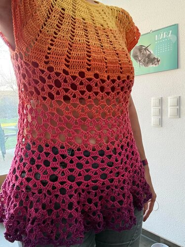 Tunka/Shirt/Kleid Mohnblume, Häkelanleitung - Bild 35