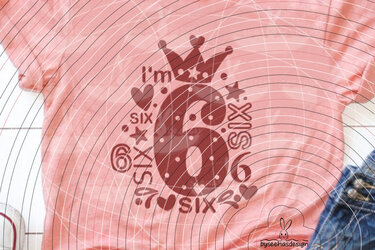I'm six Plotterdatei SVG DXF - Bild 8