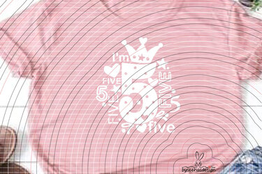 I'm five Plotterdatei SVG DXF - Bild 8