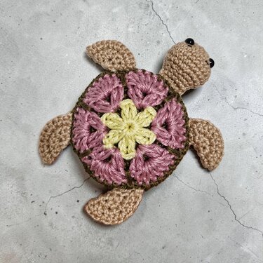 PDF Häkelanleitung Amigurumi African Flower Schildkröte Florentina - Bild 6