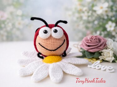 Häkelanleitung Marienkäfer "Sir Punktus" mit seiner Blume - Bild 3