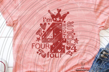 I'm four Plotterdatei SVG DXF - Bild 7